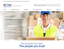 Tablet Screenshot of metromedical.com